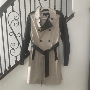 Ann Taylor Two-Tone Trench Coat
